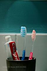 storing tooth brush
